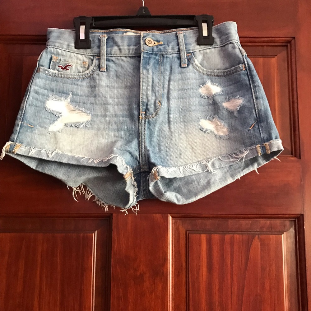 High waisted jean shorts!